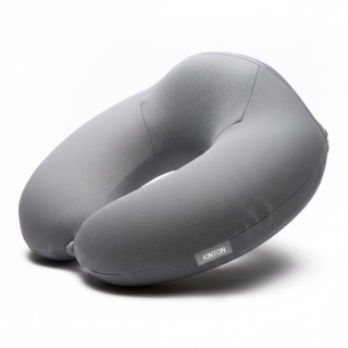 KINTON 旅行 U型 透氣 記憶棉 頸枕, 灰色