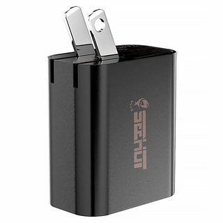 SEEHOT 嘻哈部落 FastDu 雙口PD快速充電器 42.5W Max, 黑色, 1個