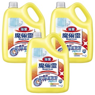 Kao 花王 Magiclean 魔術靈 浴室清潔劑 3.8L 去污秒刷淨 潔淨光亮又安心, 3桶