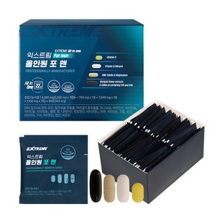익스트림 올인원 포 맨 멀티비타민, 30회분, 1개