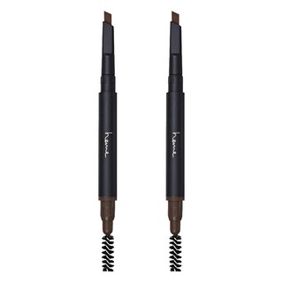 KAI 貝印眉筆 附滾刷 HL-0309 棕色 雙頭設計, 2支