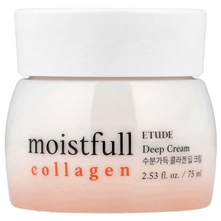 ETUDE 水足感膠原高保濕乳霜, 75ml, 1罐