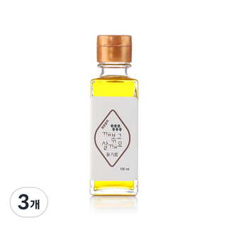 油菜糖炒芝麻紫蘇油, 100ml, 3個