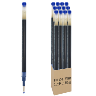 PILOT 百樂 中性筆芯 BLS-G2, 藍色, 12支