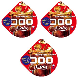 UHA 味覺糖 Cororo 酷露露 Q糖 可樂味, 40g, 3包