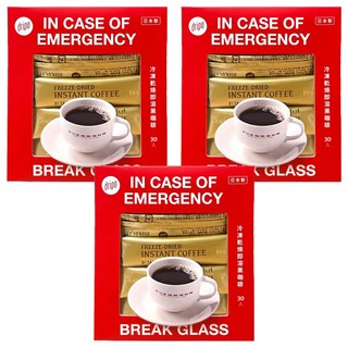 dripo 咖啡焙煎所即溶黑咖啡, 2g, 30條, 3盒