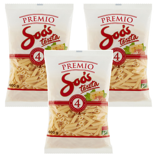 Soós Tészta 雞蛋筆尖麵, 400g, 3包