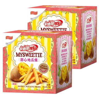 卡迪那95℃甜心地瓜條 鹹甜脆 95℃低溫真空工法 18公克X5袋, 90g, 2盒