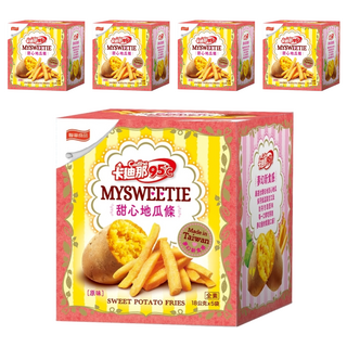 卡迪那95℃甜心地瓜條 台灣在地 鹹甜脆 95℃低溫真空工法 18公克, 90g, 5盒