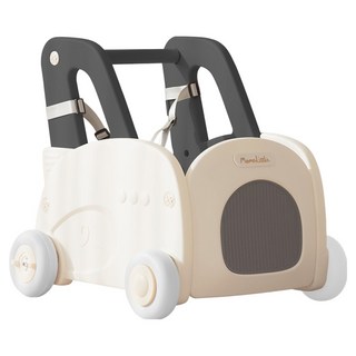 맘앤리틀 유아용 4in1 걸음마 보조기, 화이트 + 그레이, 1개