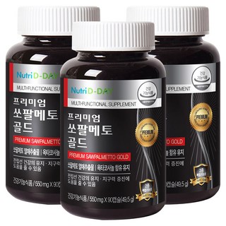 뉴트리디데이 프리미엄 쏘팔메토 골드, 90정, 3개