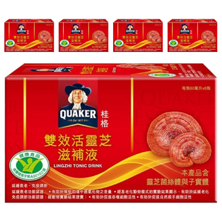 桂格 雙效活靈芝, 6瓶, 60ml, 5盒