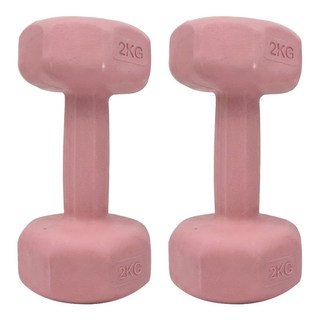 威揚 多彩小啞鈴 粉色 2個, 2kg, 1組