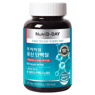 뉴트리디데이 프리미엄 류신 단백질, 90정, 54g, 1개