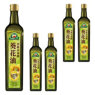 得意的一天 高油酸葵花油 富含維生素E 無添加物 適合高溫烹調, 750ml, 5瓶