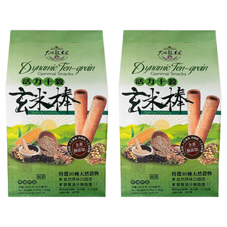 大地穀萊寶 活力十穀玄米棒 台灣本產 全素, 180g, 2袋