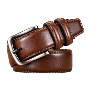 真皮牛皮帶男士針釦皮帶 LL185