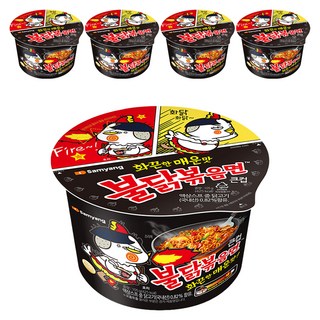 불닭볶음면 큰컵 105g, 5개