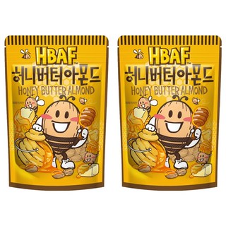 HBAF 杏仁果 蜂蜜奶油味 韓國進口 酥脆可口, 120g, 2包