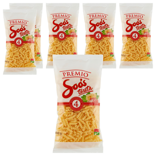 Soós Tészta 雞蛋螺旋麵 400g, 6包
