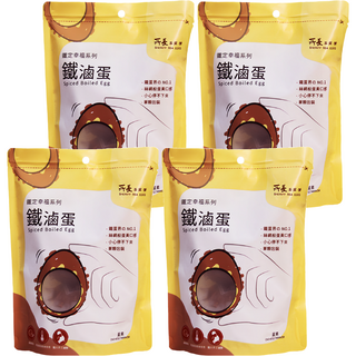 所長茶葉蛋 鐵滷蛋 原味, 240g, 4袋