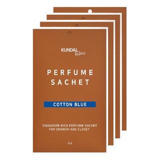 KUNDAL 昆黛爾 經典衣物香氛袋 4包, 1個, 80g, 藍海棉花香