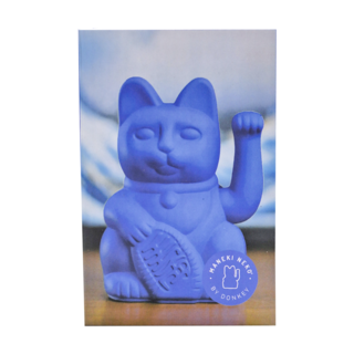 DONKEY 幸運繽紛招財貓 - 皇家藍 15cm