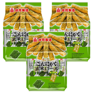 北田蒟蒻糙米捲海苔口味, 富含膳食纖維, 獨立包裝, 160g, 3袋
