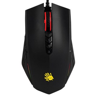 A4TECH 雙飛燕 bloodY 血手幽靈 Drag Click 光微動遊戲鼠, 黑色, A70