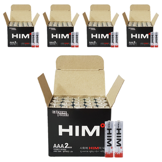 HIM 鹼性AAA電池 量販包, 20入, 5個
