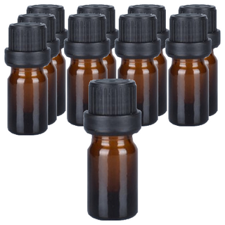 精油擴香滴管空瓶 5ml, 10個, 棕色