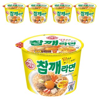 오뚜기 참깨라면 컵 110g, 5개