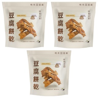 明月豆腐 原味餅乾, 150g, 3包