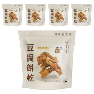 明月豆腐 原味餅乾, 150g, 5包