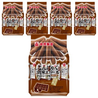 北田 蒟蒻糙米捲 巧克力口味 天然糙米 獨立包裝 方便攜帶, 160g, 5袋