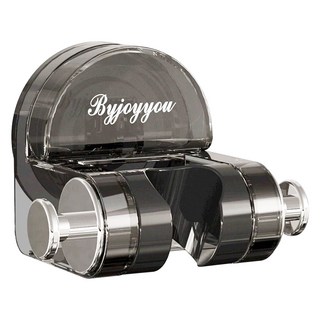 Byjoyyou 吸盤式花灑架 85 x 65 x 64.5mm 質感灰 免釘免鑽 強力吸盤, 1個