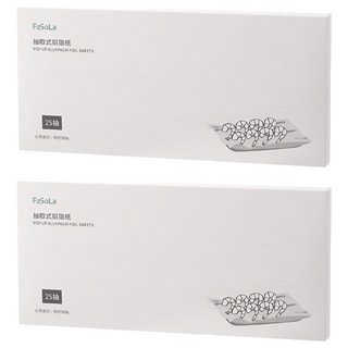 FaSoLa 食品用抽取式鋁箔紙 25抽, 300 x 273mm, 30cm, 2盒