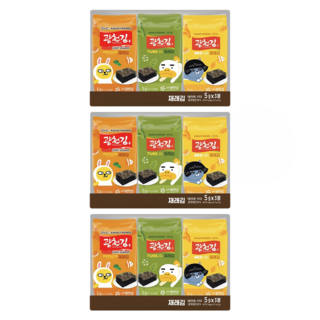 廣川海苔 KAKAO FRIENDS海苔 3入組, 15g, 3袋
