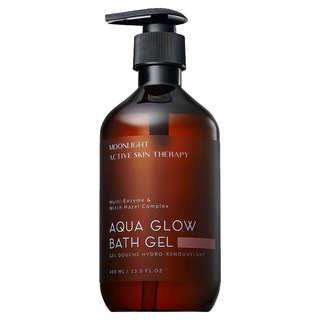 MOONLIGHT 莯光 甜橙越桔淨白美背沐浴露 400ml，溫和淨白、保濕滋潤，改善背痘暗沉, 1瓶