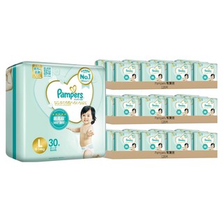 Pampers 幫寶適 台灣公司貨 一級幫黏貼型尿布 9~14kg, L, 360片
