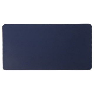 BH189 雙面皮革桌墊 PU皮革材質, 90 x 45cm, 寶藍色 + 黃色, 1個