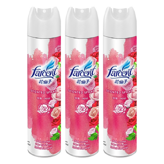 farcent 花仙子 芳香噴霧, 320ml, 3瓶, 玫瑰