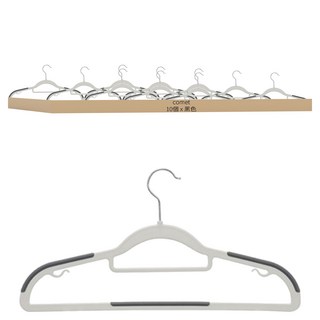 comet 旋轉防滑衣架, 黑色, 10個