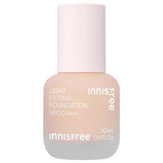 INNISFREE 輕薄透服貼粉底液 30ml, 21N Vanilla, 1個