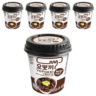 YOPOKKI 炒年糕杯 炸醬味, 120g, 5個