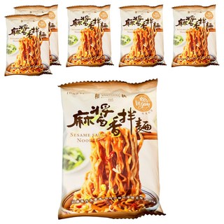和秋 麻醬香拌麵, 全素食者可食用, 美國頂級粉心麵粉, 6包