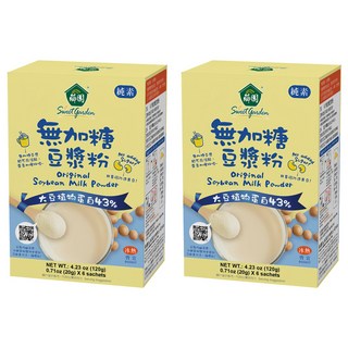 薌園 無加糖豆漿粉, 120g, 2盒
