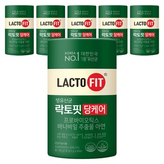 락토핏 정품 당케어 유산균, 120g, 6개