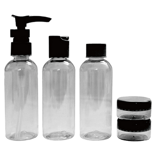 Beauty Fans 旅行套裝5件組 輕巧方便攜帶 透明瓶身易於辨識, 1組, SB32195