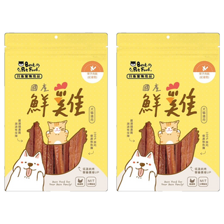貝斯寵物食品 鮮雞筷子肉乾 國產 犬貓適用, 雞肉紅蘿蔔, 60g, 2包